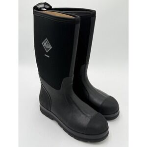 Muck Men's High Black Chore Tall Waterproof Boots CHH-000A Size 11